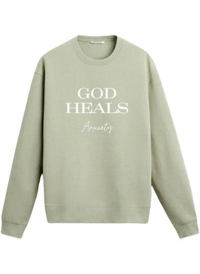 God Heals Anxiety Sweater Unisex